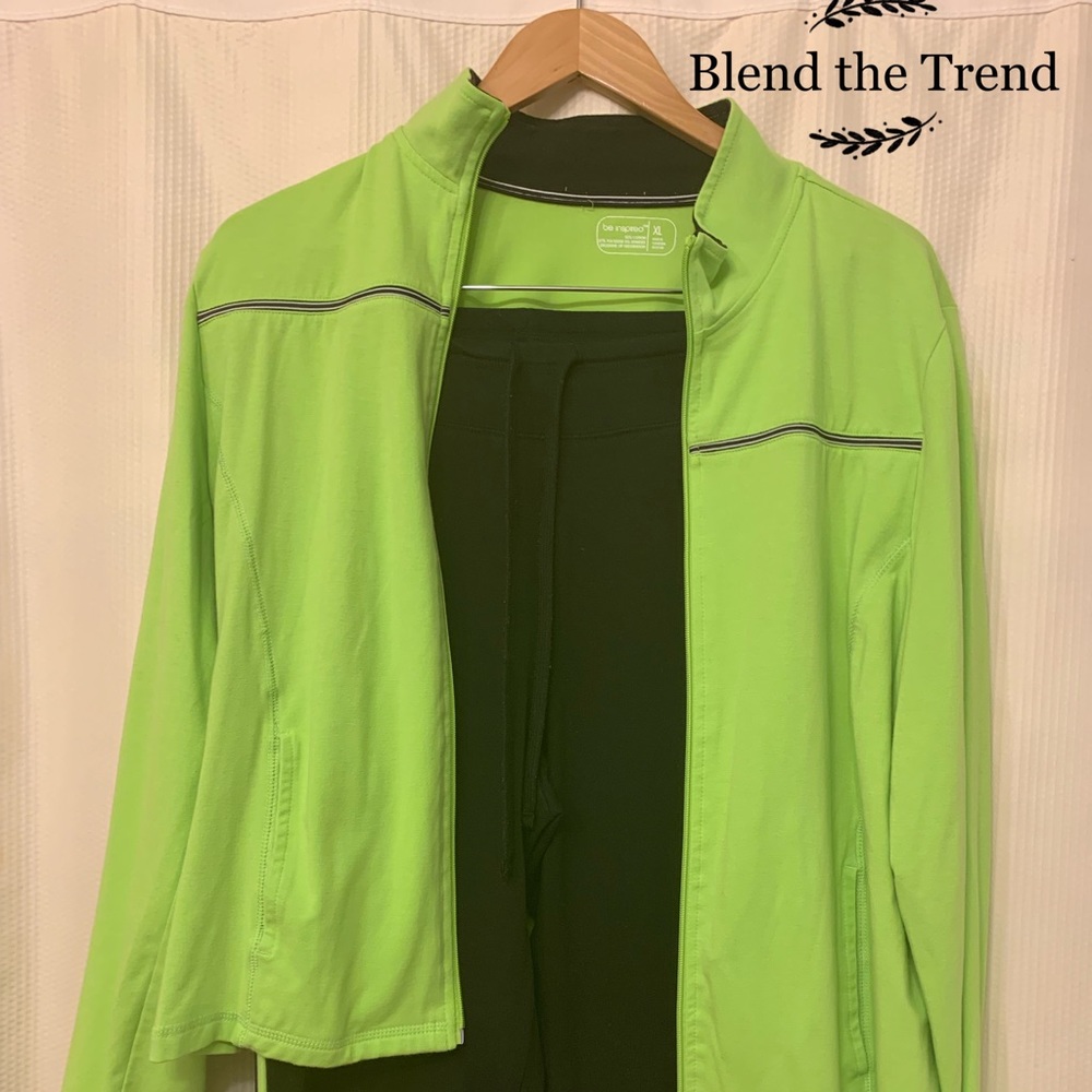 ✅Be Inspired Lime Green Jump suit set